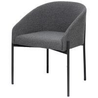 PAPERFLOW Fauteuil visiteur MILO, anthracite