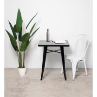 PAPERFLOW Table dextérieur URBAN, 600 x 600 mm, blanc