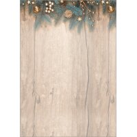 sigel Weihnachts-Motiv-Papier "Golden Greens",...