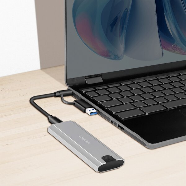 LogiLink Boîtier USB 3.2 pour disque dur, SSD, 10Gbps
