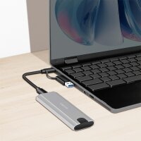 LogiLink USB 3.2 Festplattengehäuse, SSD, M.2 NVMe,...