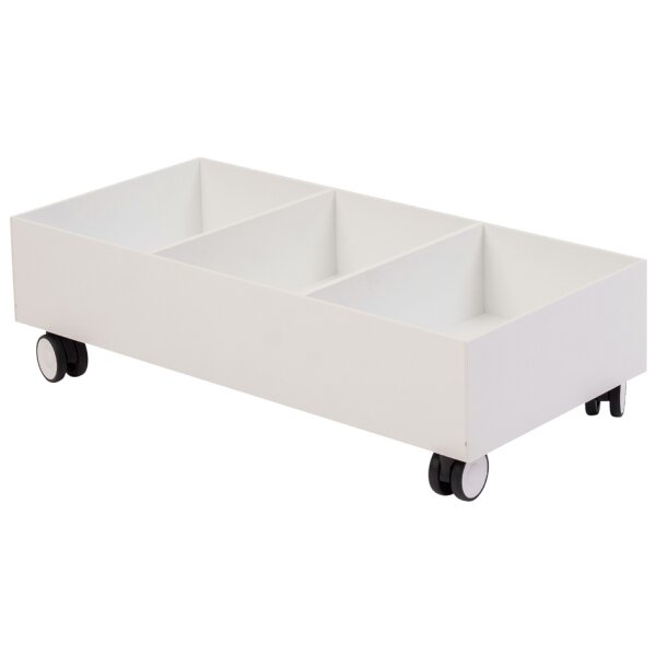 PAPERFLOW Rollsockel für 2 Wertstoffsammelboxen, weiss