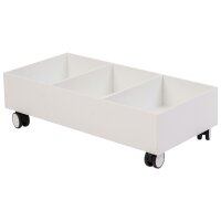 PAPERFLOW Rollsockel für 2 Wertstoffsammelboxen, weiss