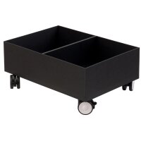 PAPERFLOW Rollsockel für 2 Wertstoffsammelboxen, weiss