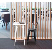 PAPERFLOW Table haute dextérieur URBAN, 600 x 600 mm, blanc