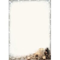 sigel Weihnachts-Motiv-Papier "Rustic White", A4, 90 g qm