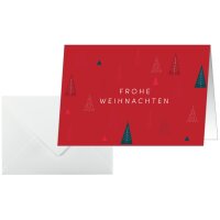 sigel Weihnachtskarte Ruby Pines, A6 quer (A5)