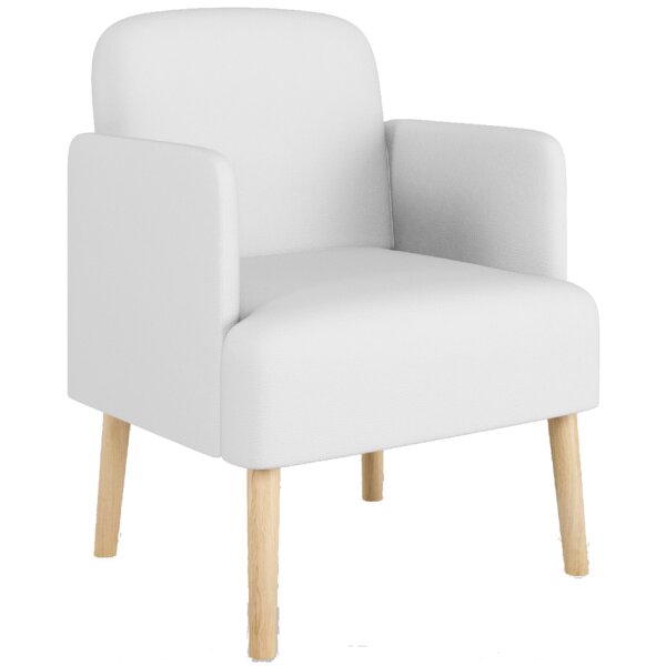 PAPERFLOW Fauteuil visiteur Brooks, simili cuir, noir