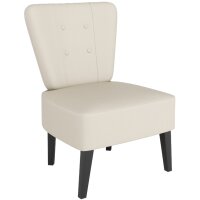 PAPERFLOW Fauteuil visiteur Brighton, simili cuir, orange