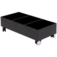 PAPERFLOW Rollsockel für 2 Wertstoffsammelboxen, schwarz