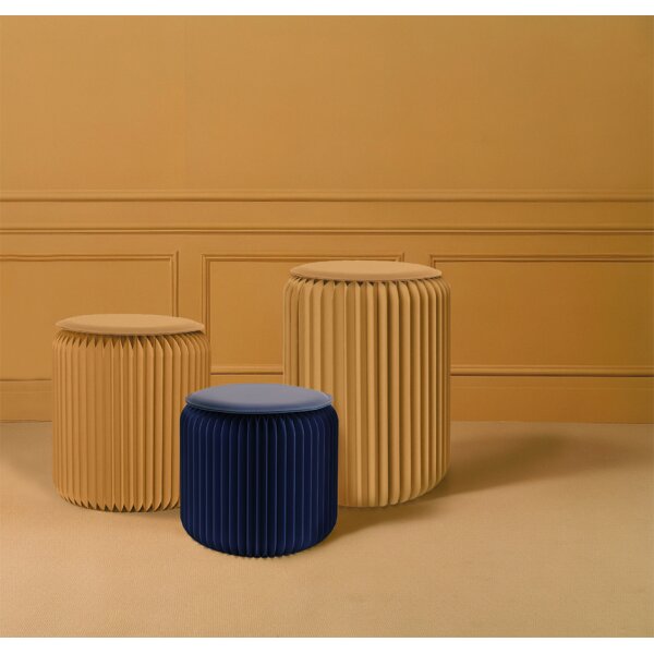 PAPERFLOW Tabouret pliable Flexistool, hauteur: 420 mm, bleu