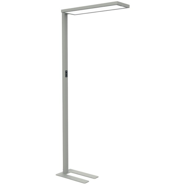MAUL Lampadaire à LED MAULsenja, variateur, argent