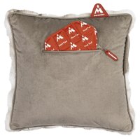 Montandor Wärmekissen mit Heat Pad, pelzig, grau