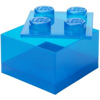 LEGO Aufbewahrungsstein STORAGE BRICK 4 TOP LID, blau
