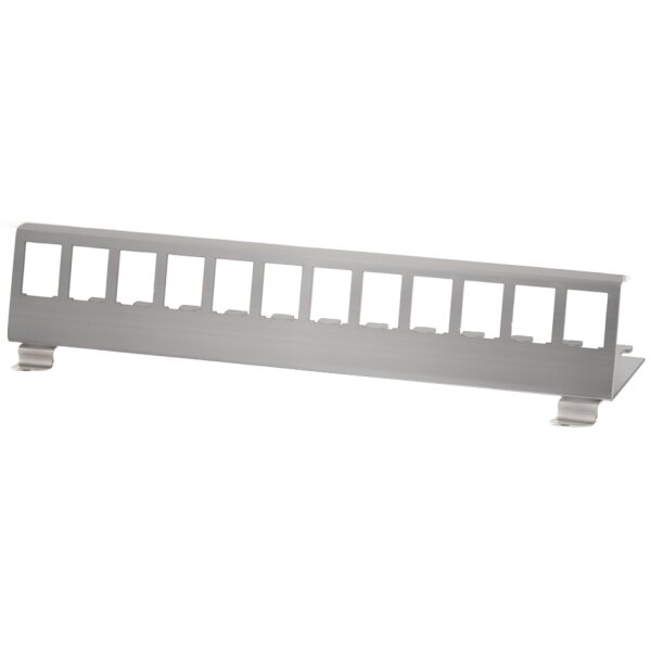 LogiLink Support de fixation pour 12 modules Keystone, inox