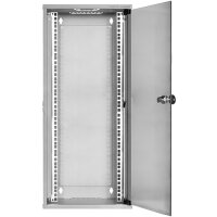LogiLink 10" Wandgehäuse SoHo, montiert, 9 HE, schwarz