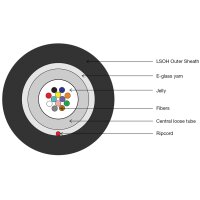 DIGITUS Câble fibres optiques A/I-DQ (ZN)BH 12E9,...