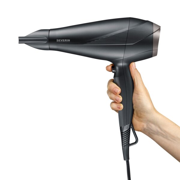 SEVERIN Sèche-cheveux HT 0167, noir/argent