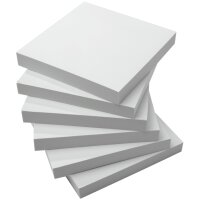 sigel Bloc-notes adhésif, 75 x 75 mm, uni, blanc