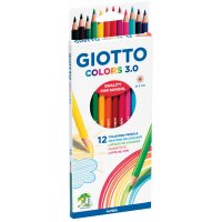 GIOTTO Buntstifte COLORS 3.0, sechseckig, 12er Kartonetui