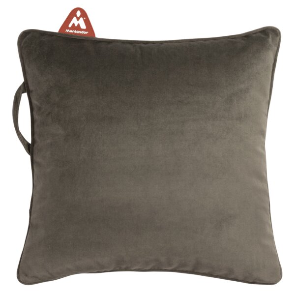 Montandor W&auml;rmekissen mit Heat Pad, samtig, braun