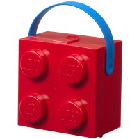 LEGO Brotdose mit Tragegriff, rot