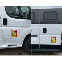 IWH Toter-Winkel-Magnet + Aufkleber "Angles...