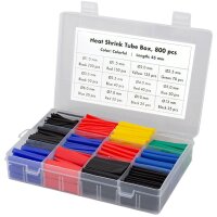 LogiLink Schrumpfschlauch-Set, 800-teilig, farbig sortiert