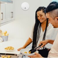 LogiLink Rauchmelder, extra flach, 85 db, weiss