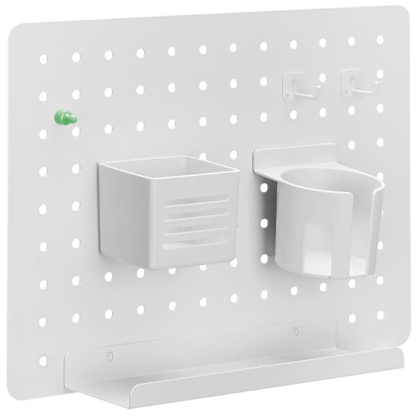 LogiLink Lochplatten-Organizer, f&uuml;r Wandmontage, weiss
