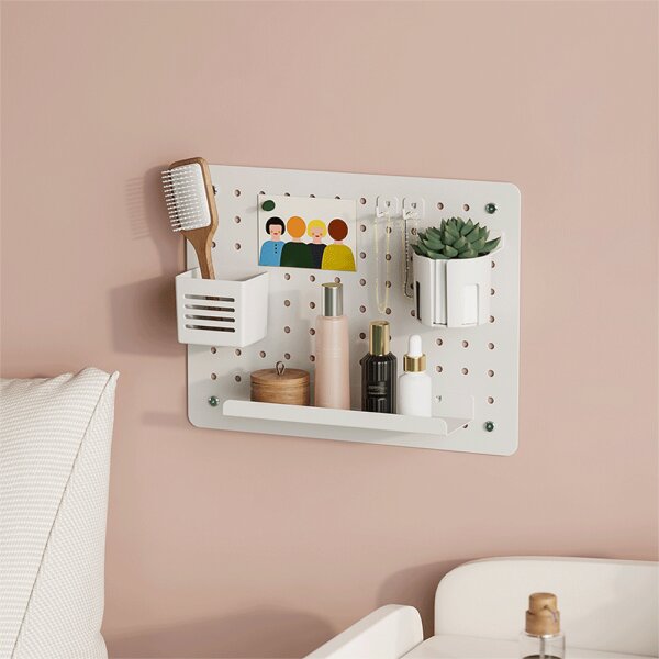 LogiLink Lochplatten-Organizer, f&uuml;r Wandmontage, weiss