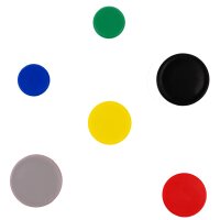 magnetoplan Aimant rond Basic, 32 mm, rouge
