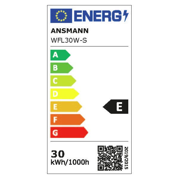 ANSMANN Projecteur LUMINARY WFL30W-S, d&eacute;tecteur de mouvement