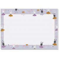 sigel Sous-main bloc papier Bunny Ballerinas, 420 x 297 mm