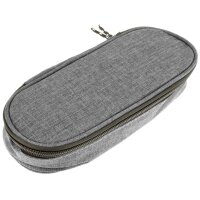 kangaro Trousse, ovale, en polyester, gris clair