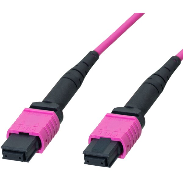 LogiLink Câble patch MPO, 12 fibres, Multimode, OM4, 15 m