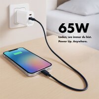 LogiLink Chargeur secteur USB, 1x USB-A, 1x USB-C, 65 W