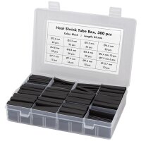 LogiLink Schrumpfschlauch-Set, 300-teilig, schwarz