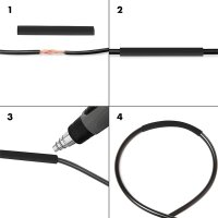 LogiLink Schrumpfschlauch-Set, 300-teilig, schwarz