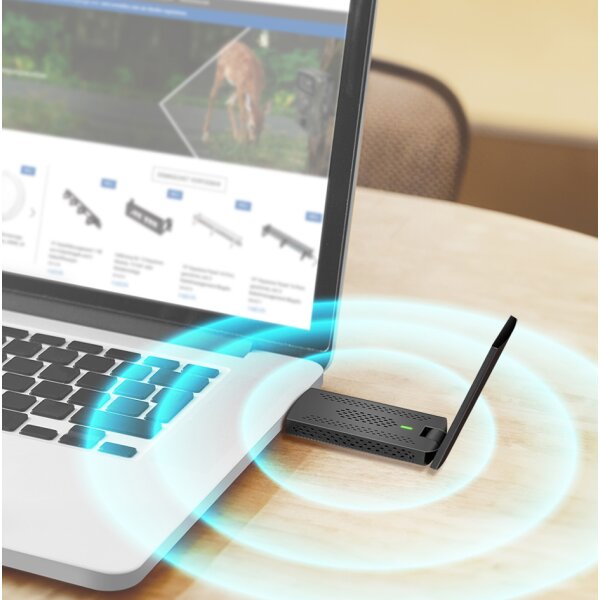 LogiLink Adaptateur WiFi USB 3.0, avec support magn&eacute;tique