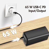 LogiLink Powerbank mit Display, 20.000 mAh, schwarz