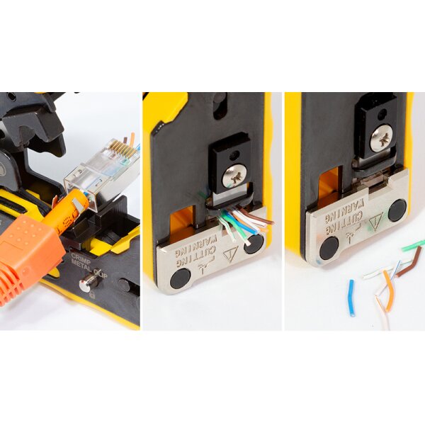 LogiLink Crimpzange für Kat.5 Kat.6 Kat.6A Kat.7 RJ45 &