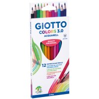 GIOTTO Buntstifte COLORS 3.0 ACQUARELL, 12er Kartonetui