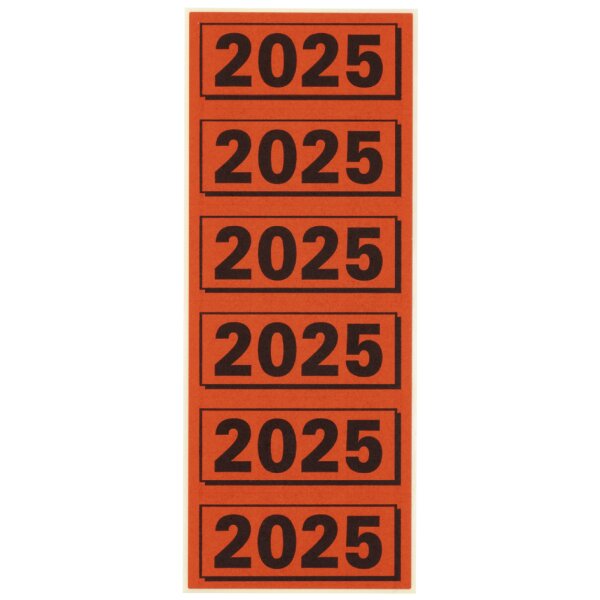 ELBA Inhaltsschild "2026", gelb, Masse: (B)57 x (H)25 mm