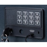 pavo Schlüsseltresor Advanced, für 100 Schlüssel, dunkelgrau