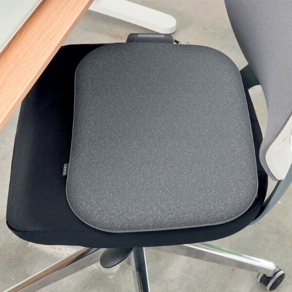 LEITZ Coussin de si&egrave;ge chauffant iComfi, gris