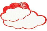 BEREC Carton, nuage 14,5x23cm 550.001 20 pcs.