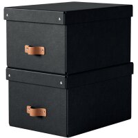 LEITZ Boîte de rangement Puro, carton, 17 L, set de 2, beige