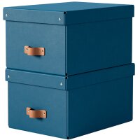 LEITZ Boîte de rangement Puro, carton, 17 L, set de 2, beige