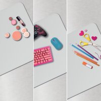 LEITZ Schreibunterlage, 800 x 400 mm, aus PVC, grau